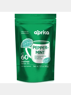 100% Pure Peppermint Herbal Tea, 60 bags