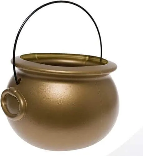 8" Cauldron Container - Gold