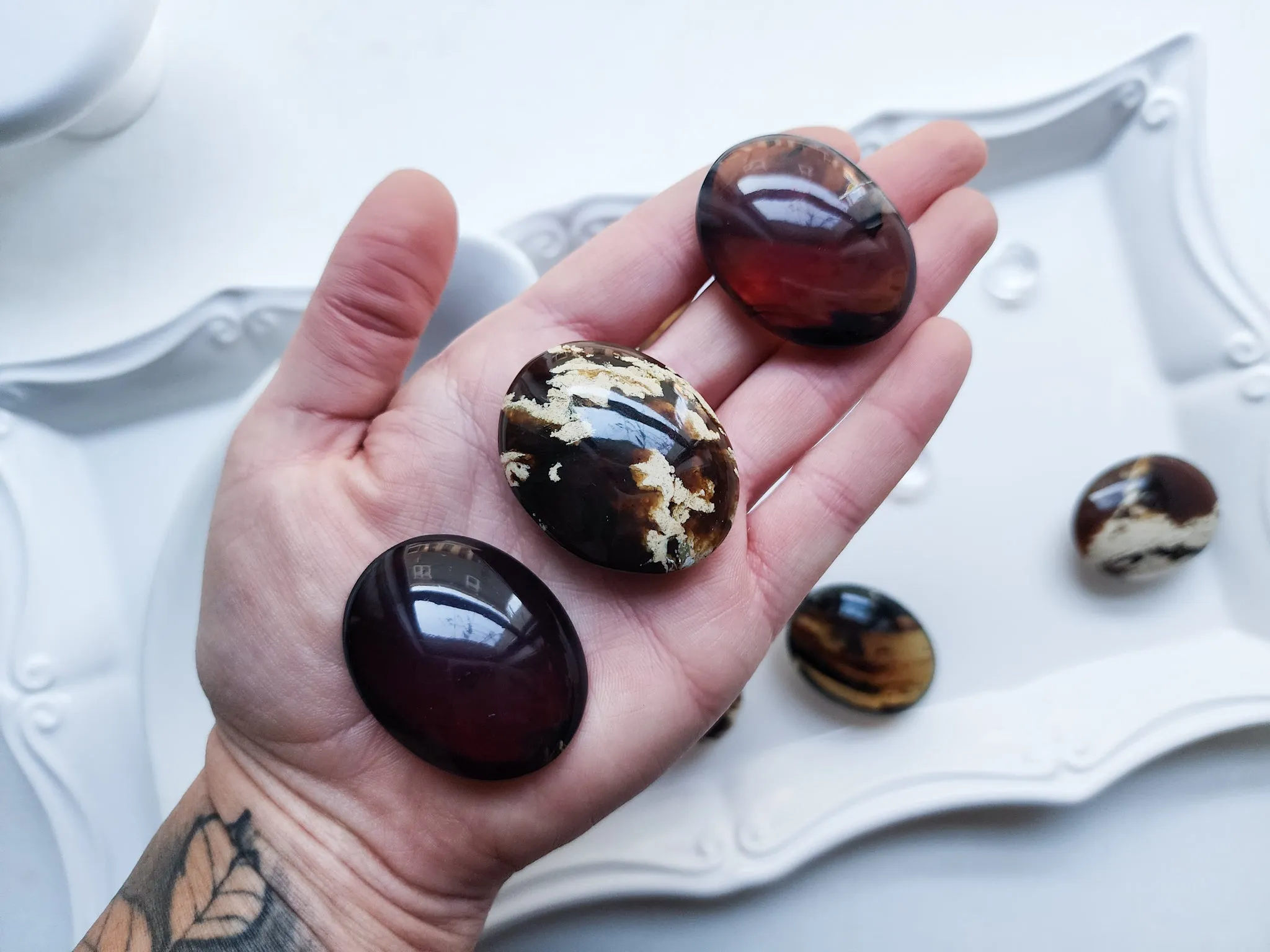 Amber Palm Stone