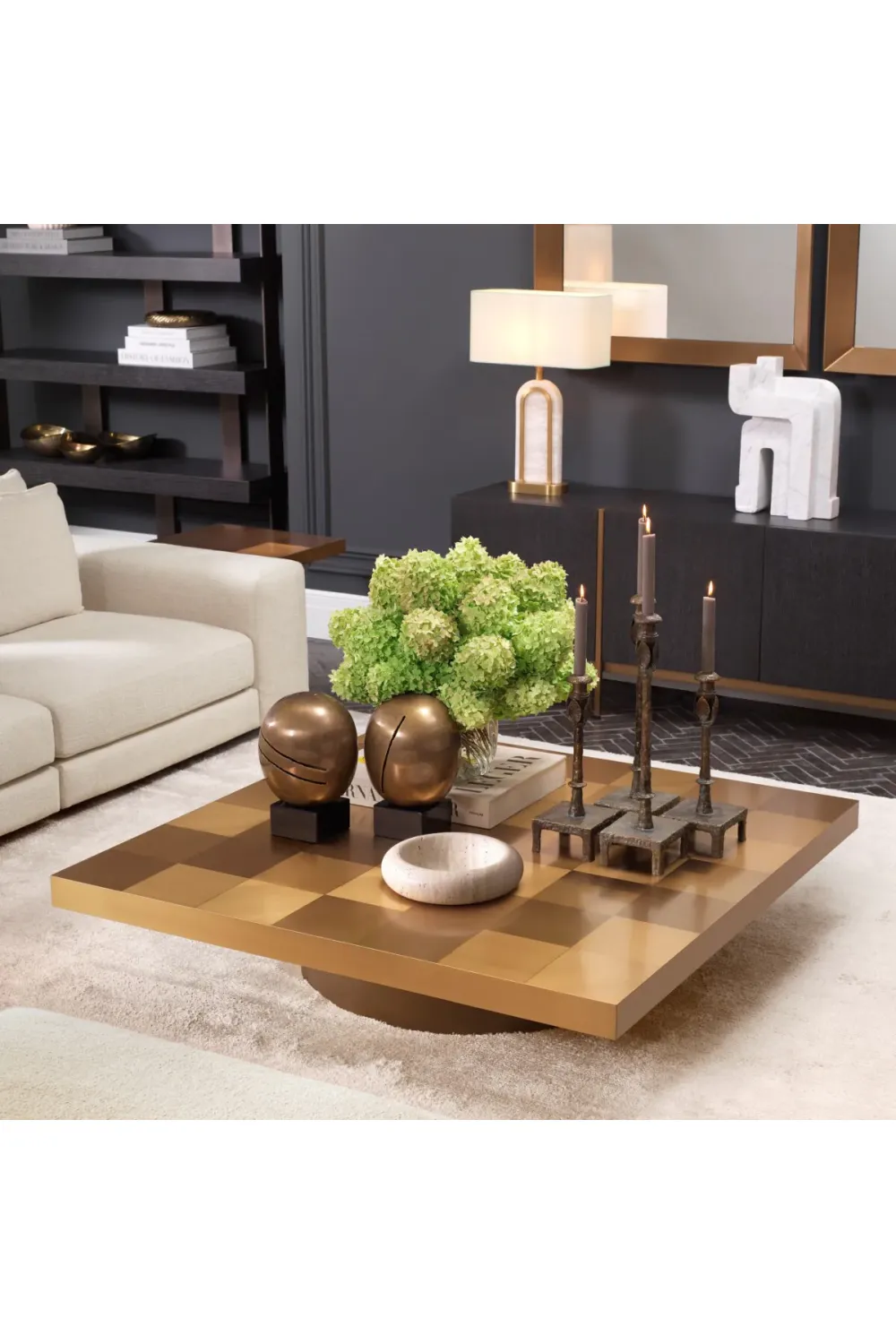 Arc Alabaster Table Lamp | Eichholtz Palladio