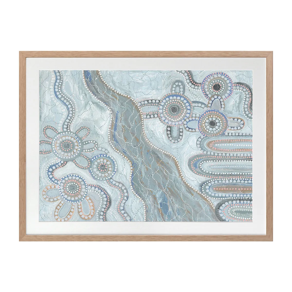 Bila IV Light Blue Landscape Art Print