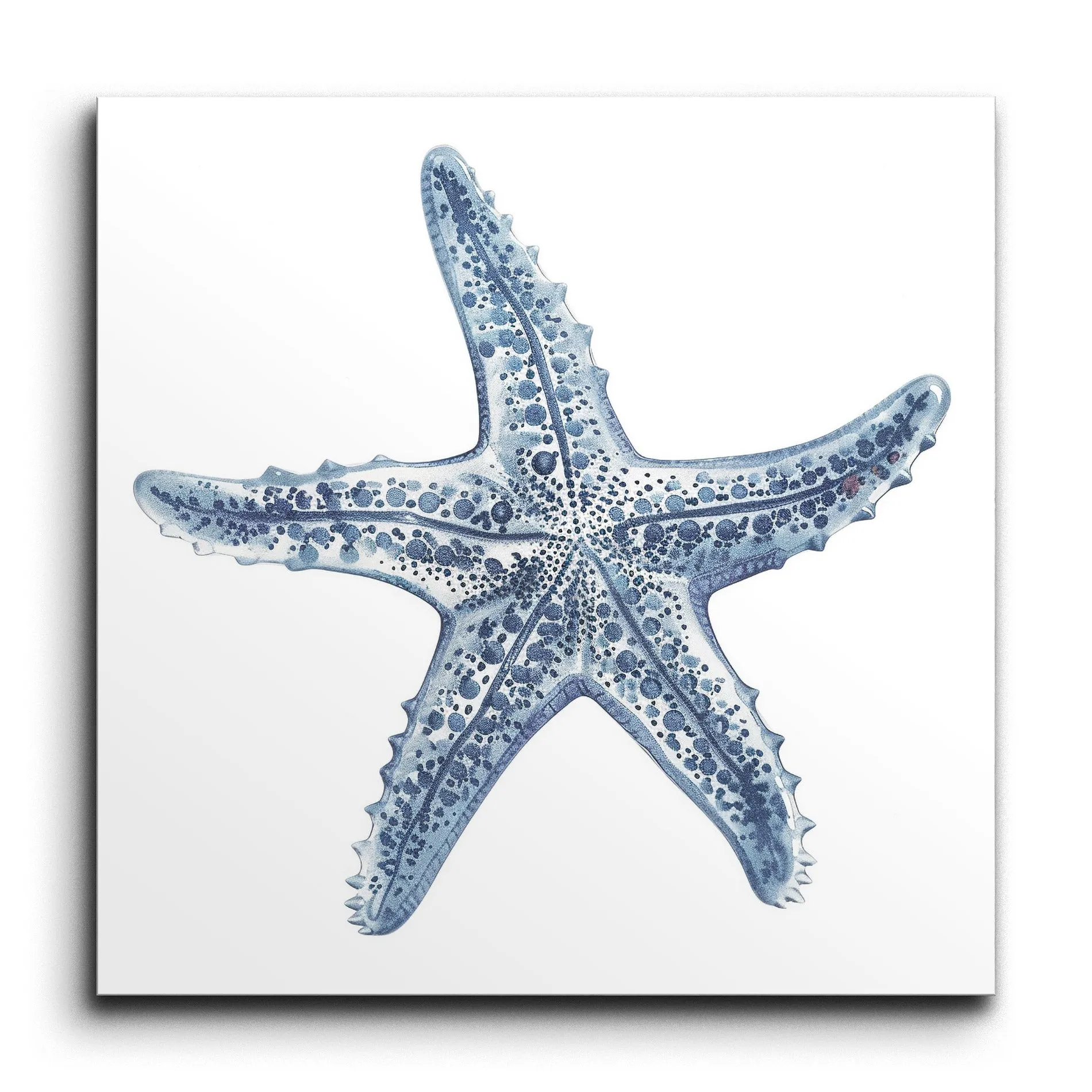 Blue Starfish Serenity: Intricate Marine Art
