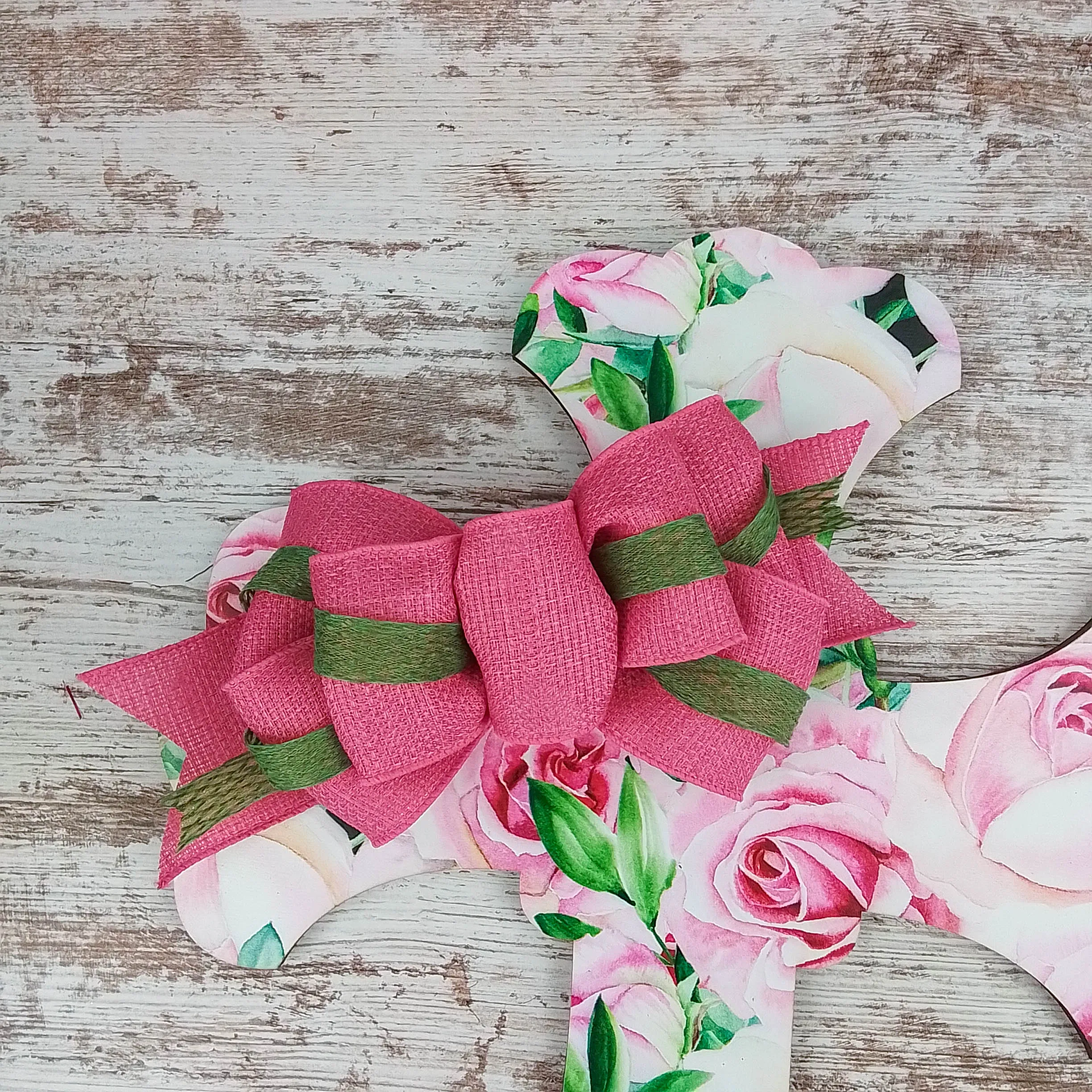 Christian Cross Door Hanger, Floral Birch Wood Decoration, Spiritual Home Décor