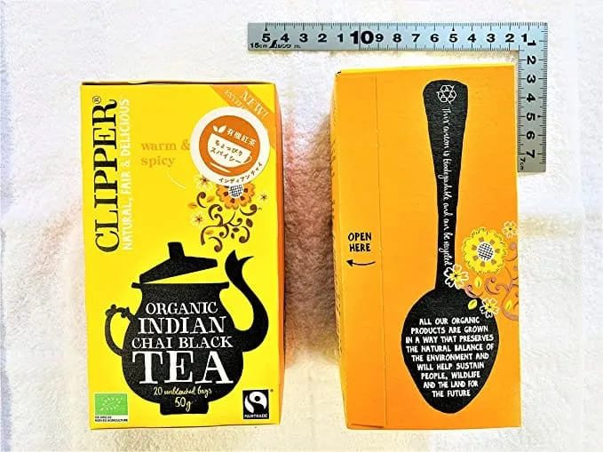 Clipper Organic Indian Chai Black Tea /Green Tea and Lemon/ Lemon and Ginger  20 Tea Bags Deliciously refreshing, aromatic and rich tea-5021991941597