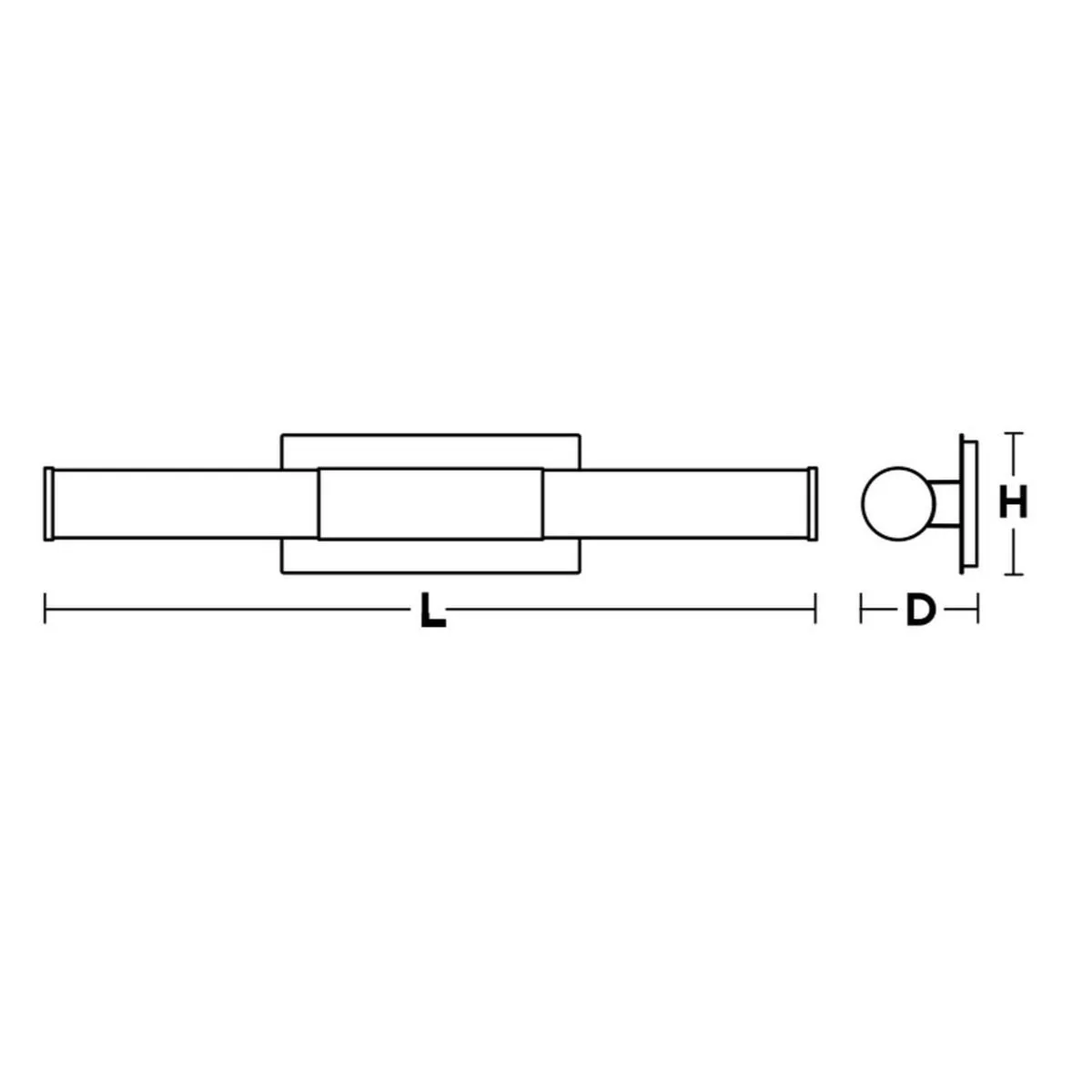 Dax 36 in. LED Bath Bar Satin Brass finish