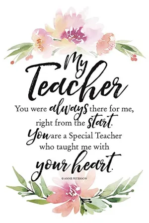 DEXSA MY TEACHER PLAQUE