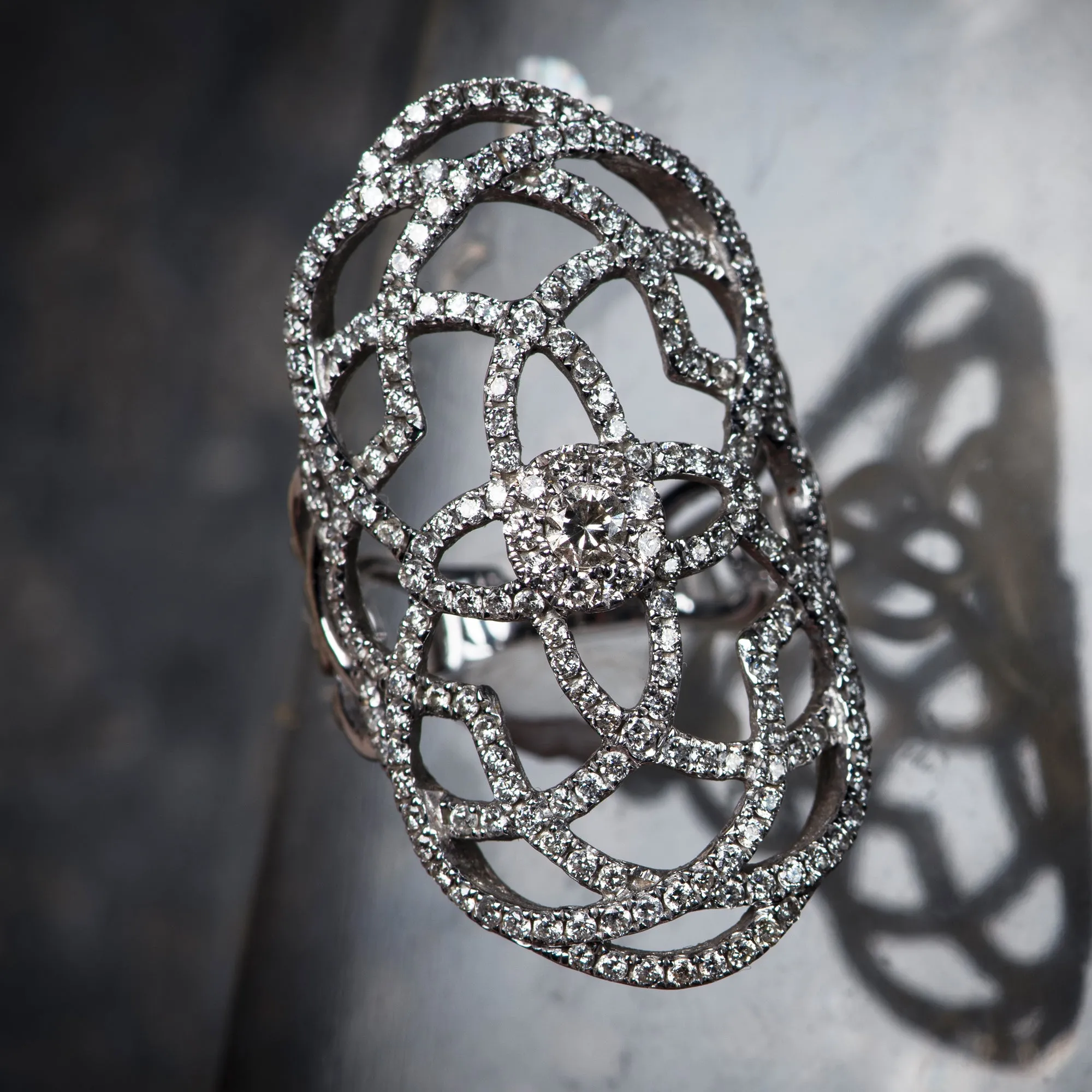 Diamond Flower Ring