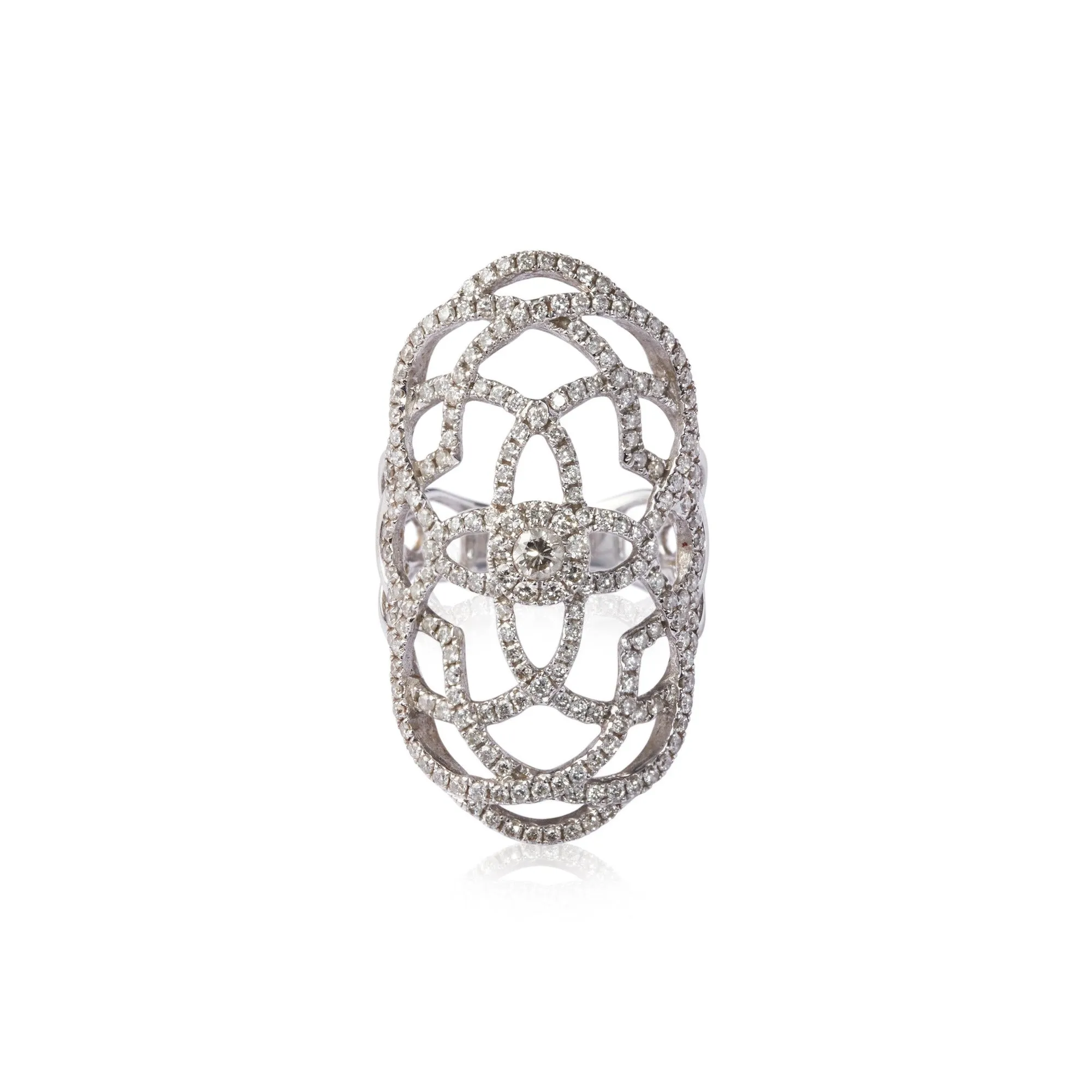 Diamond Flower Ring