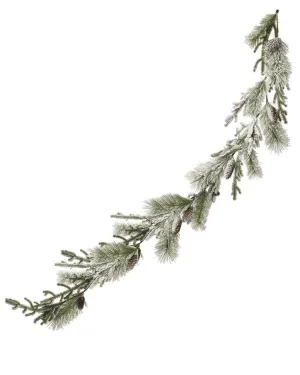 Faux Foliage - Spruce Snowy Norfolk Garland