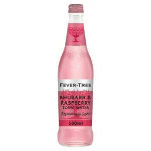 Fever-Tree 500ml Refreshingly Light Rhubarb & Raspberry Tonic Water