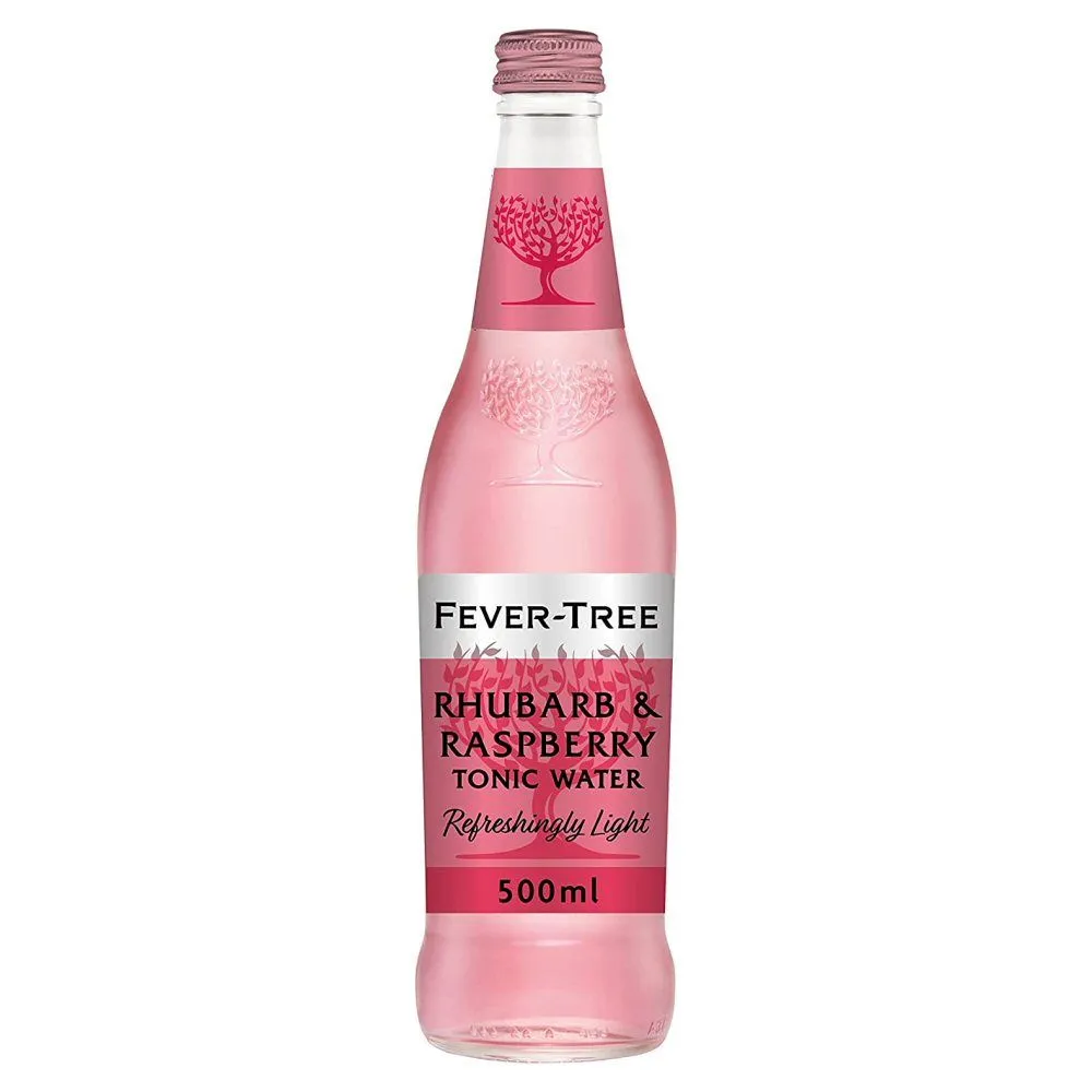 Fever-Tree 500ml Refreshingly Light Rhubarb & Raspberry Tonic Water