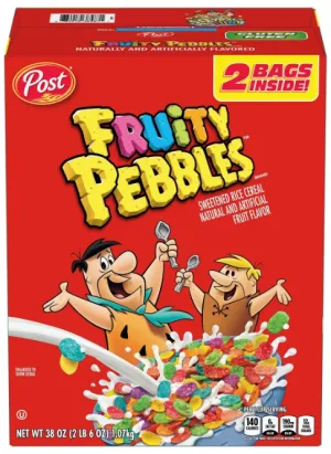 Fruity Pebbles Cereal Twin Pack 38oz