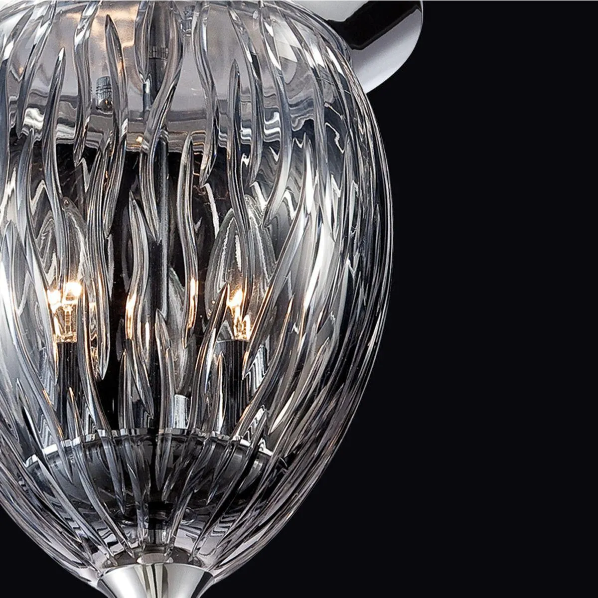 Hazel 13 in. 3 Lights Flush Mount Light Chrome Finish