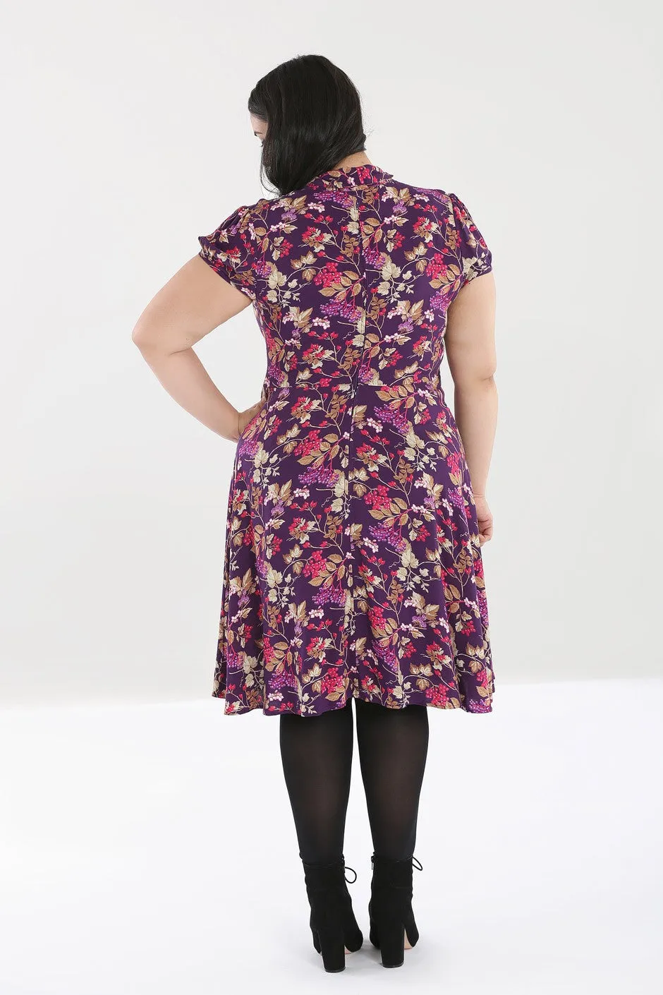 Hell Bunny Berry Crush Mid Dress