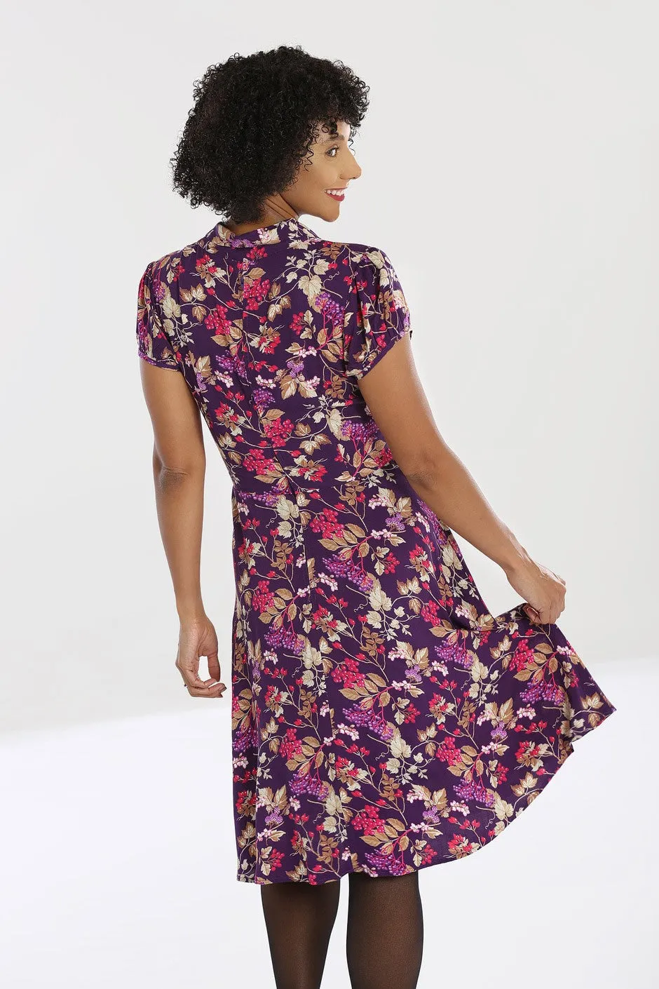 Hell Bunny Berry Crush Mid Dress