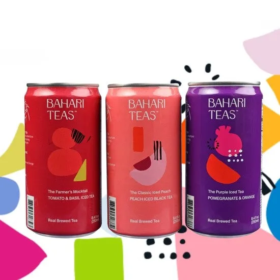 Iced Black Tea Canned Drink - Tomato & Basil