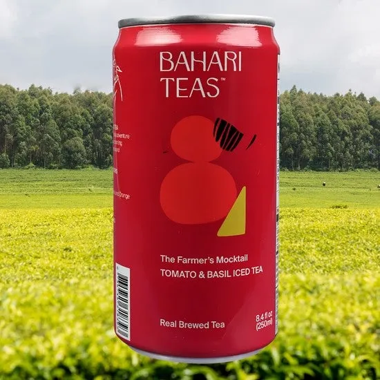 Iced Black Tea Canned Drink - Tomato & Basil