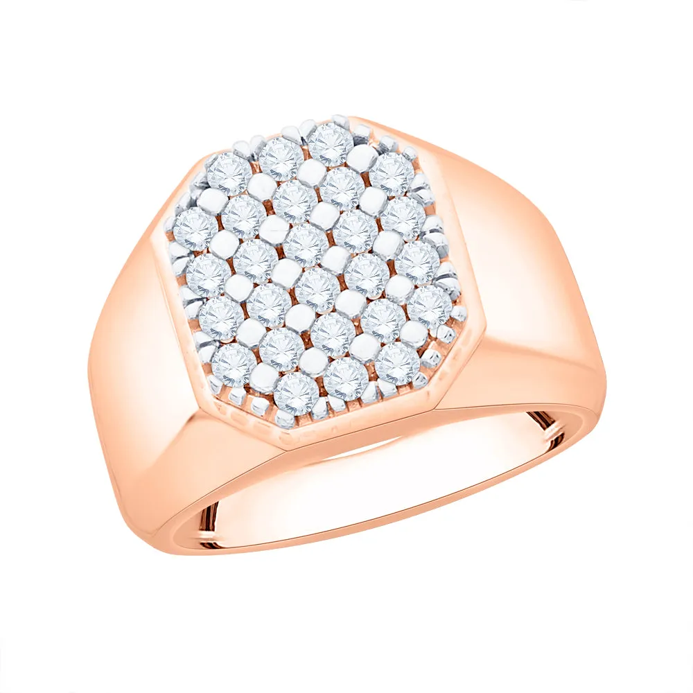 KATARINA 1 cttw Diamond Cluster Men's Ring