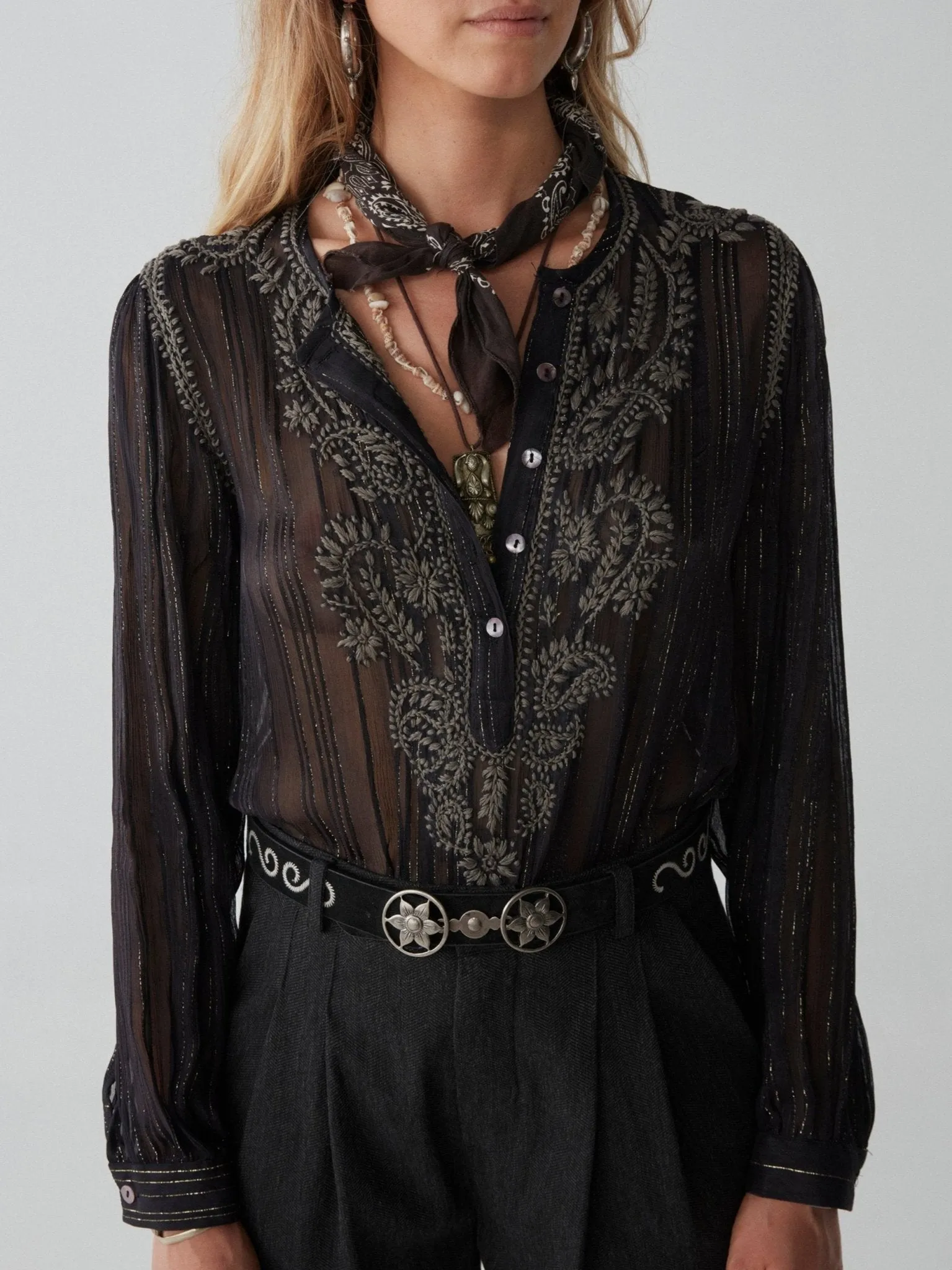 Kate Blouse - Dark Lurex