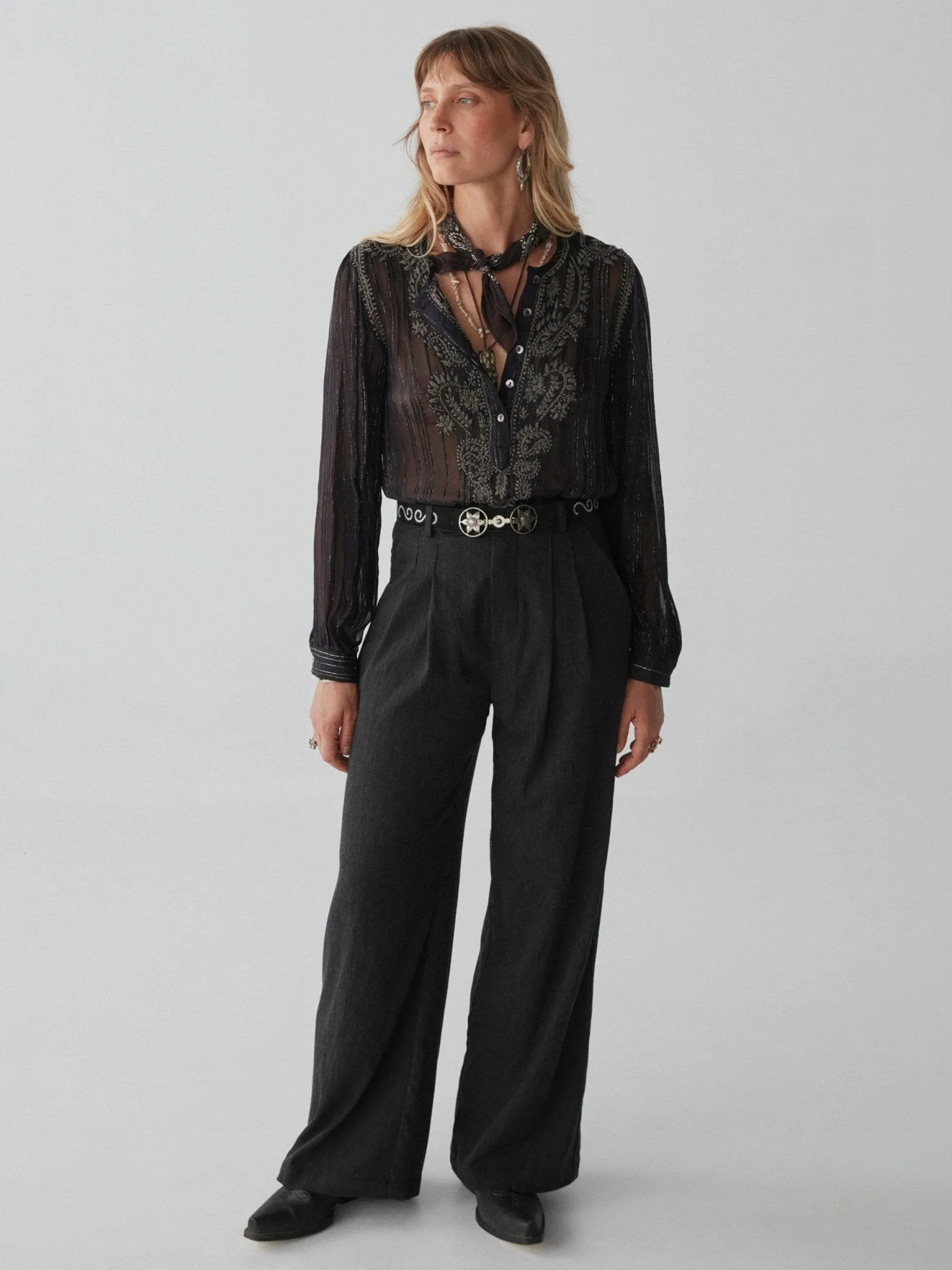 Kate Blouse - Dark Lurex
