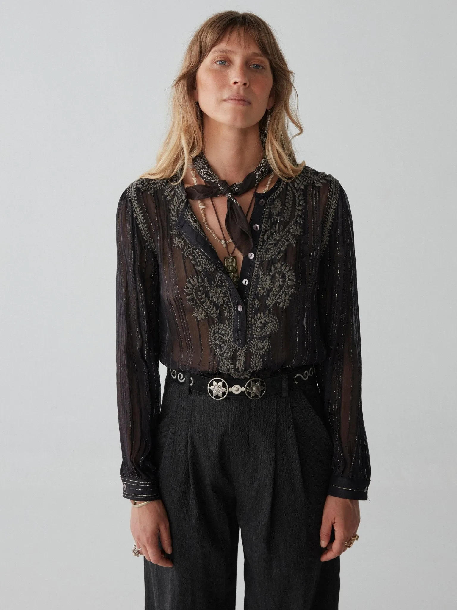 Kate Blouse - Dark Lurex