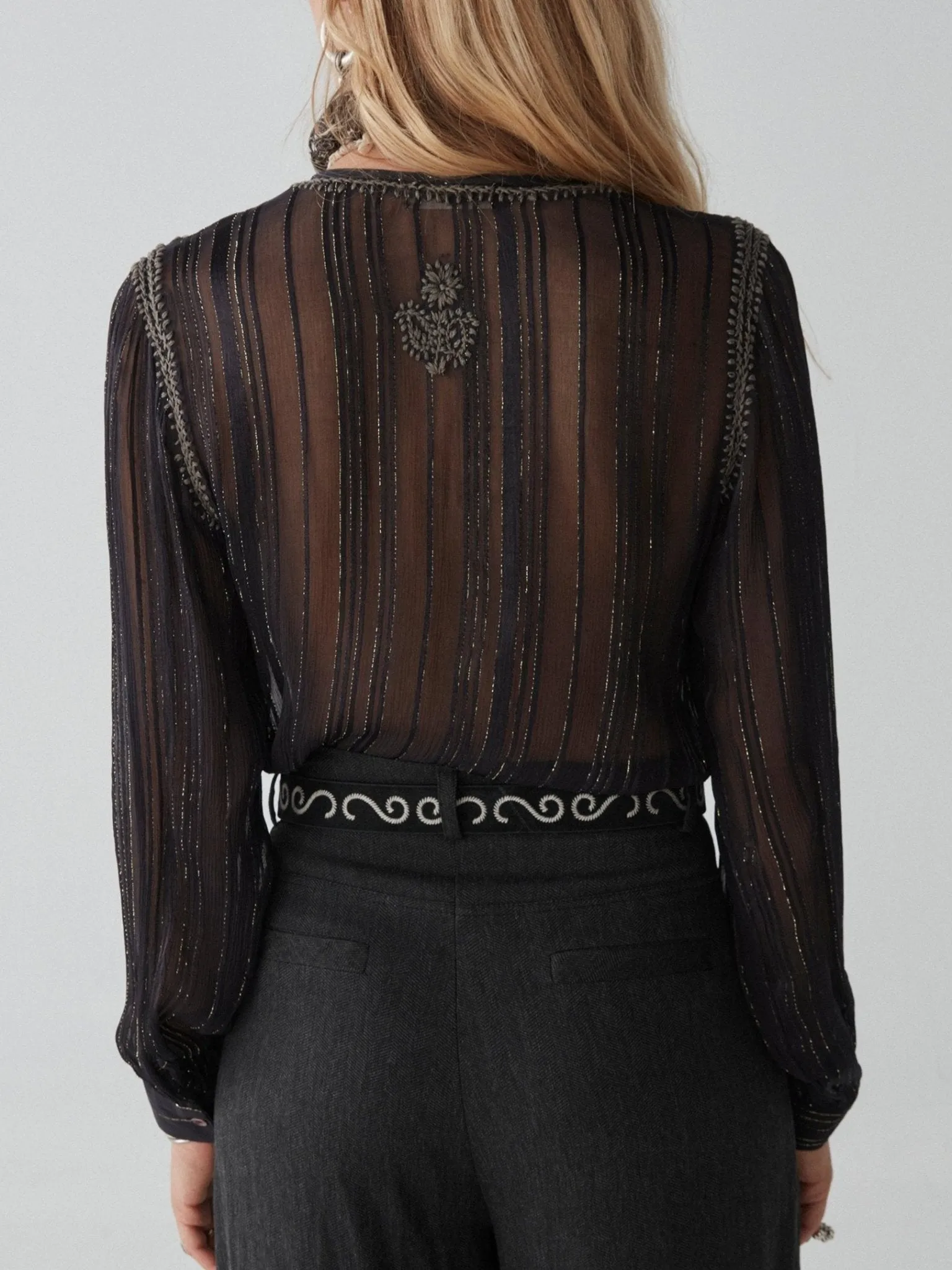 Kate Blouse - Dark Lurex