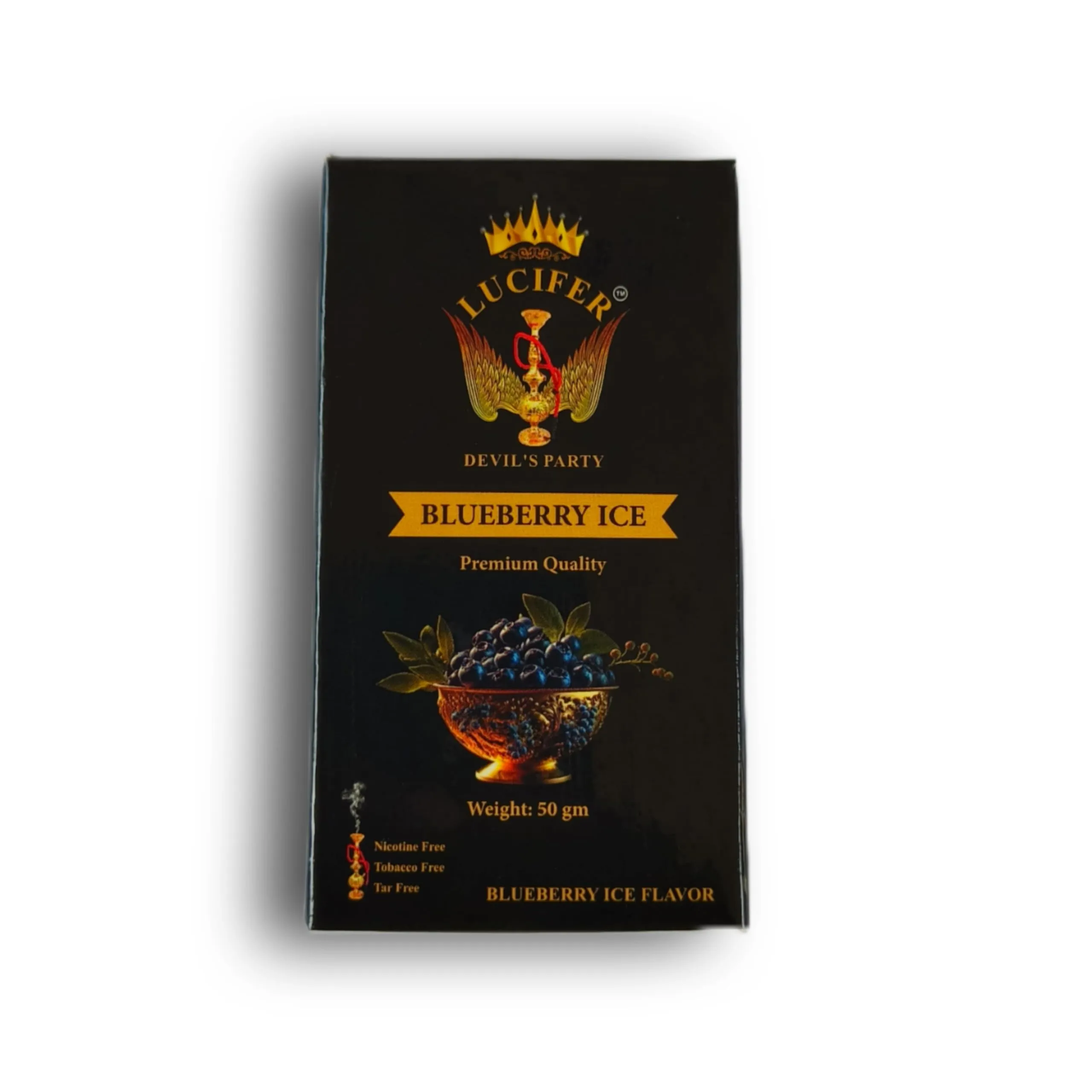 Lucifer Blueberry Ice Hookah Flavour, 50 gm, Nicotine and Tobacco Free