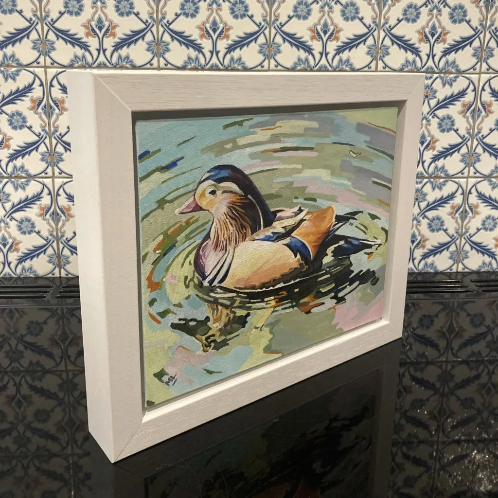 Mandarin Duck by Mary Leach