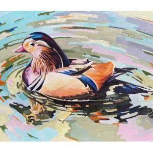 Mandarin Duck by Mary Leach
