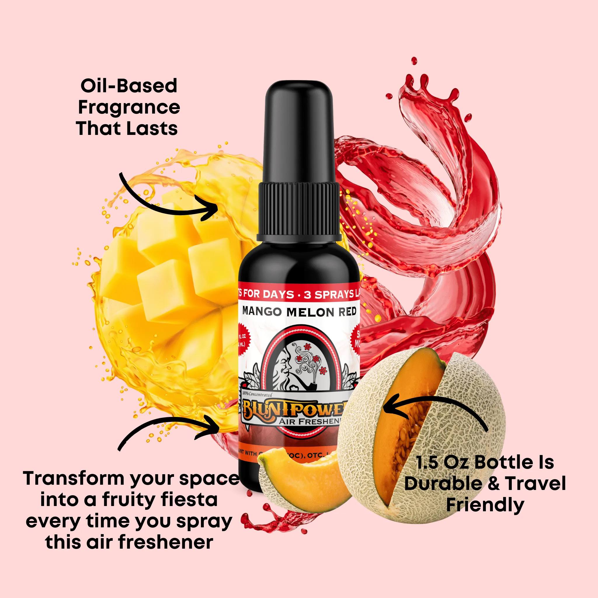 Mango Melon Red Air Freshener Spray