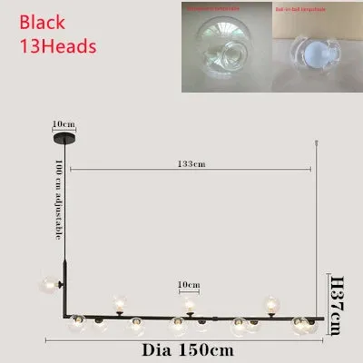 Mansion Nordic Double Glass Shade Pendant Light