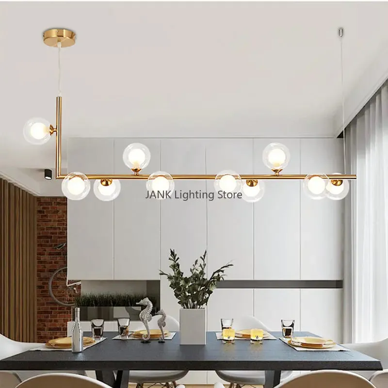 Mansion Nordic Double Glass Shade Pendant Light