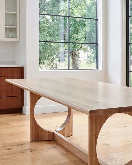 Modern Rectangular Oak Dining Table