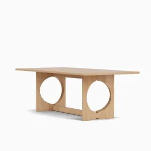 Modern Rectangular Oak Dining Table