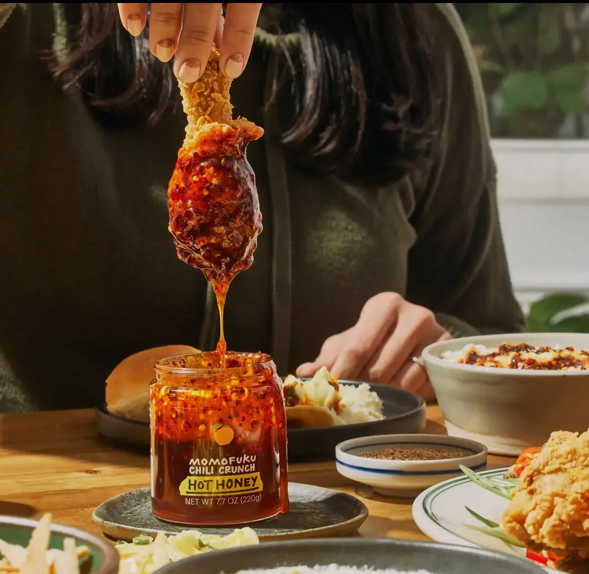 Momofuku Hot Honey Chili Crunch by David Chang, Oil with Premium Wildflower Honey