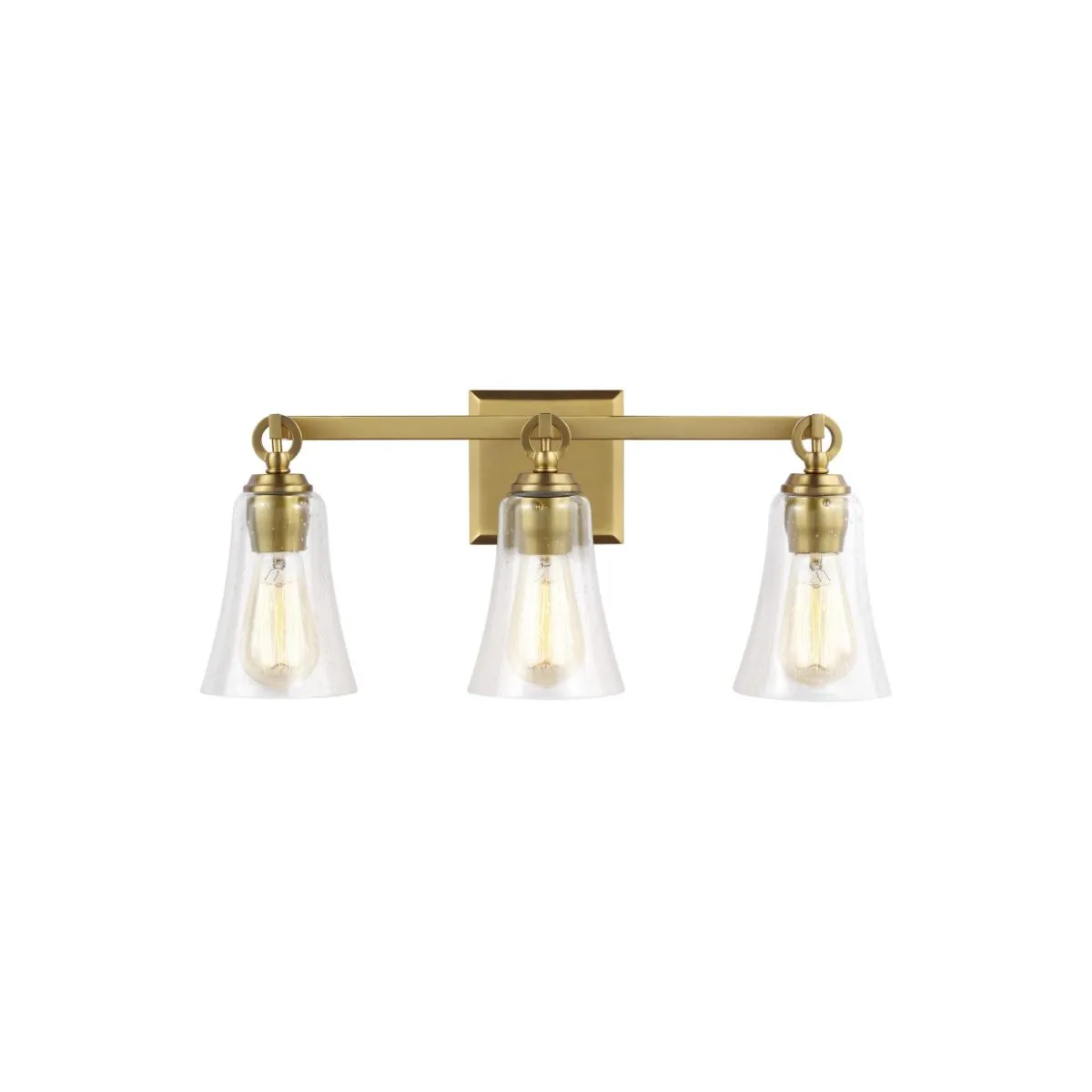 Monterro 22 in. 3 lights Vanity Light Brass Finish