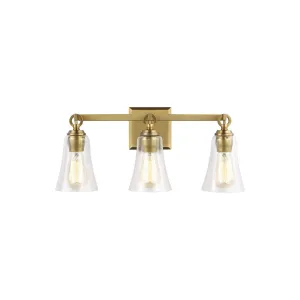 Monterro 22 in. 3 lights Vanity Light Brass Finish