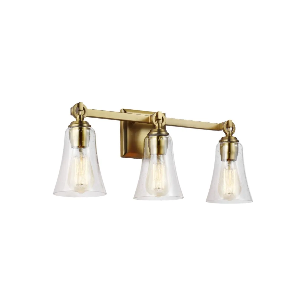 Monterro 22 in. 3 lights Vanity Light Brass Finish