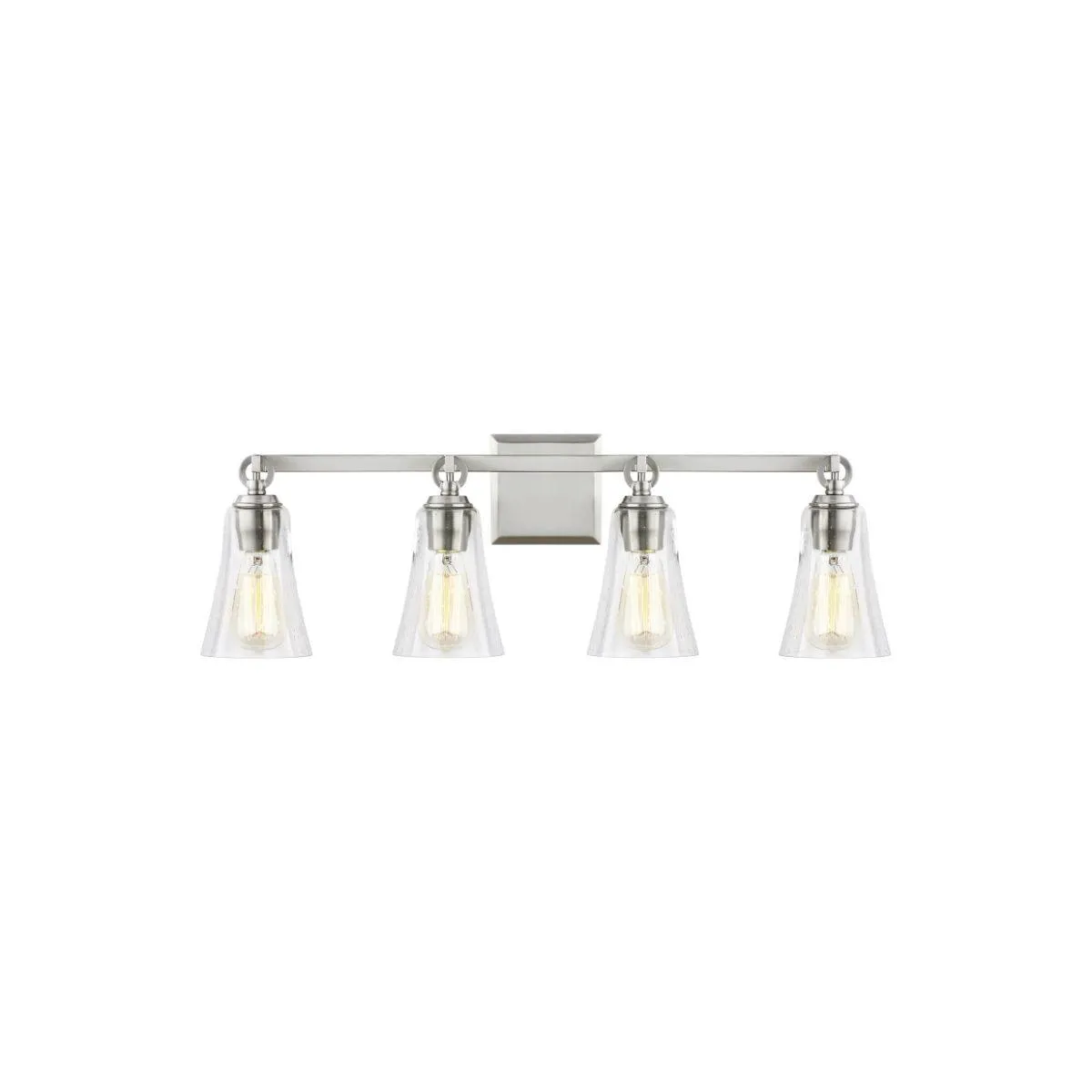 Monterro 30 in. 4 Lights Vanity Light Nickel Finish