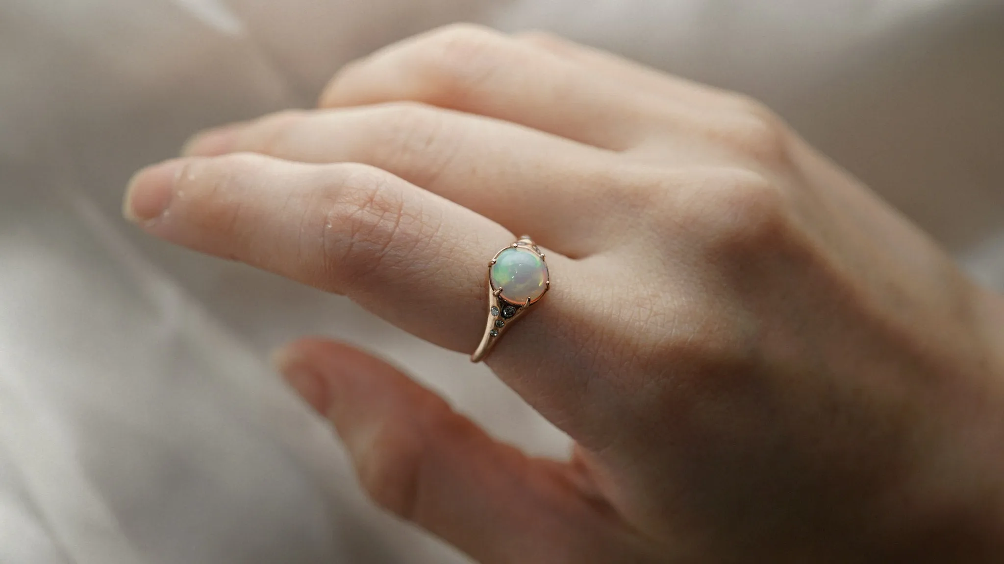 OPAL CABOCHON RING [ONE OF A KIND]
