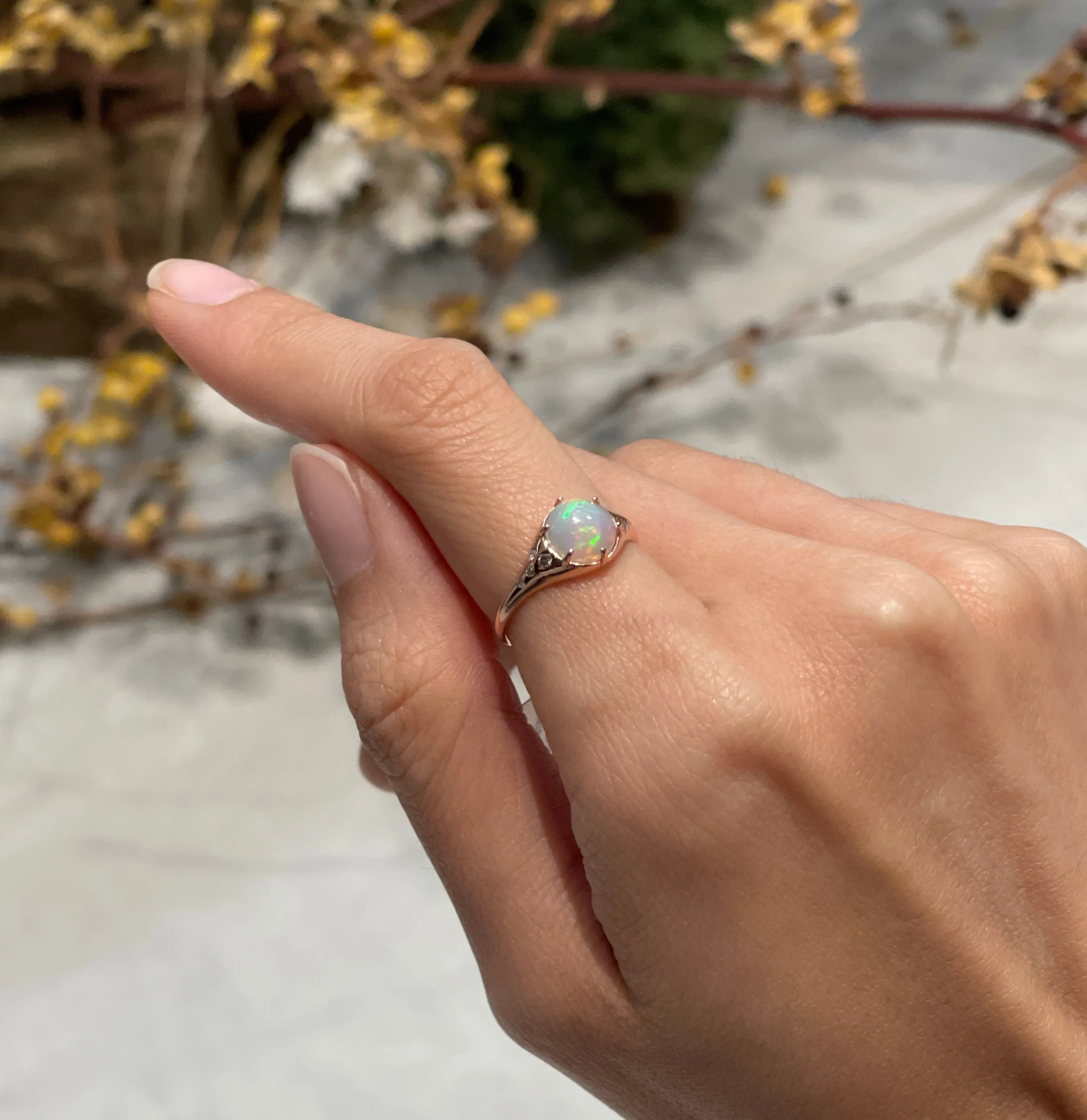 OPAL CABOCHON RING [ONE OF A KIND]