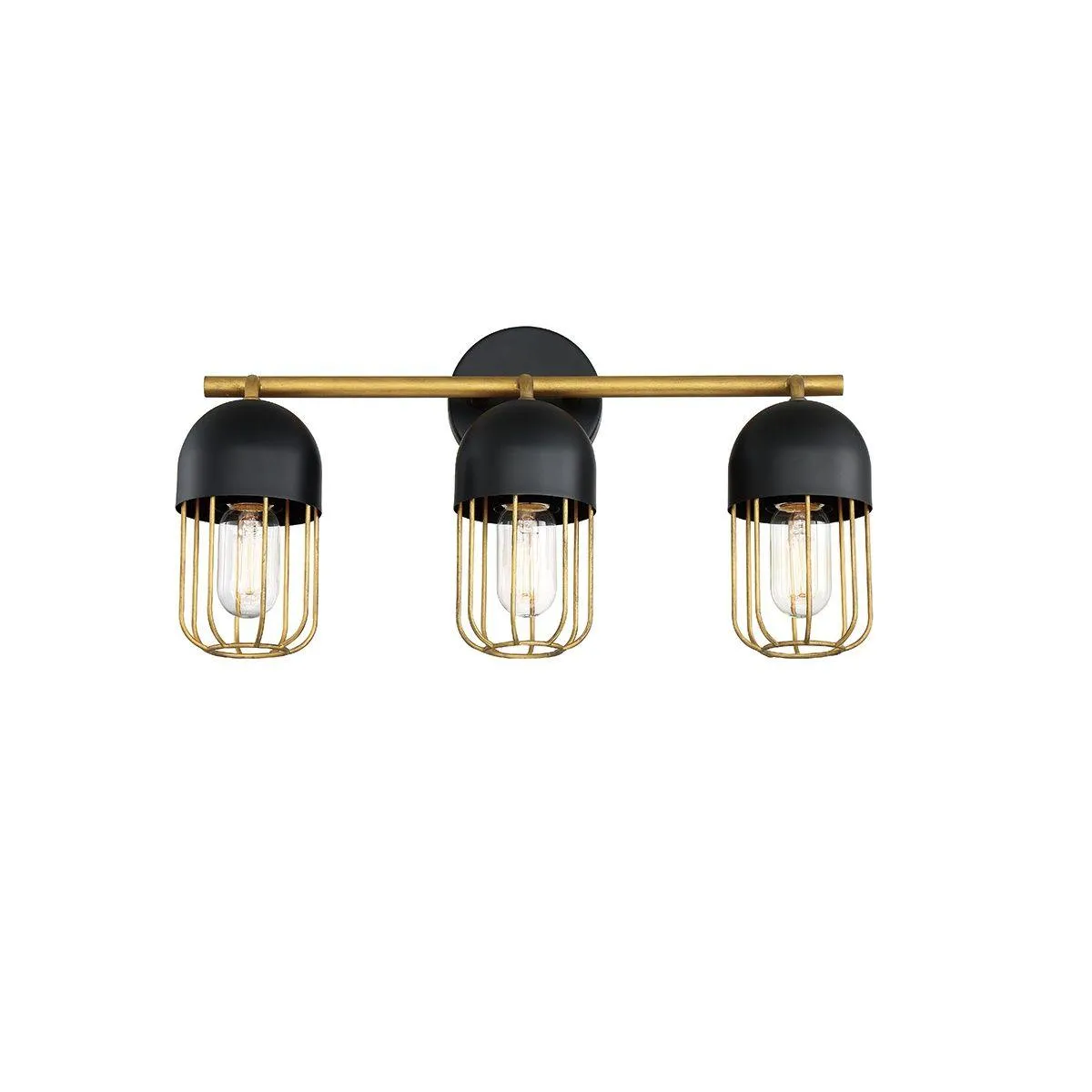 Palmerston 19 in. 3 Lights Vanity Light Black Finish