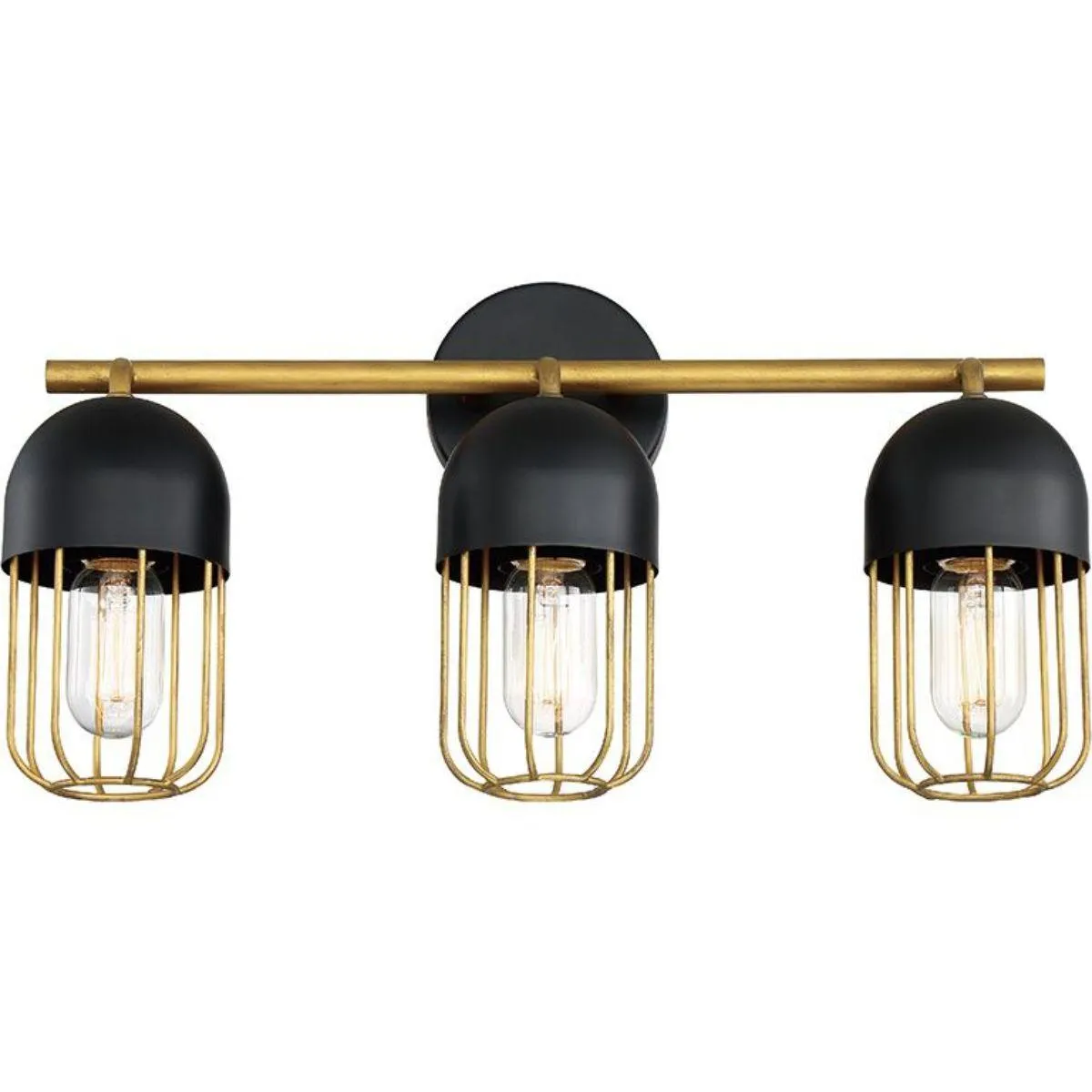 Palmerston 19 in. 3 Lights Vanity Light Black Finish