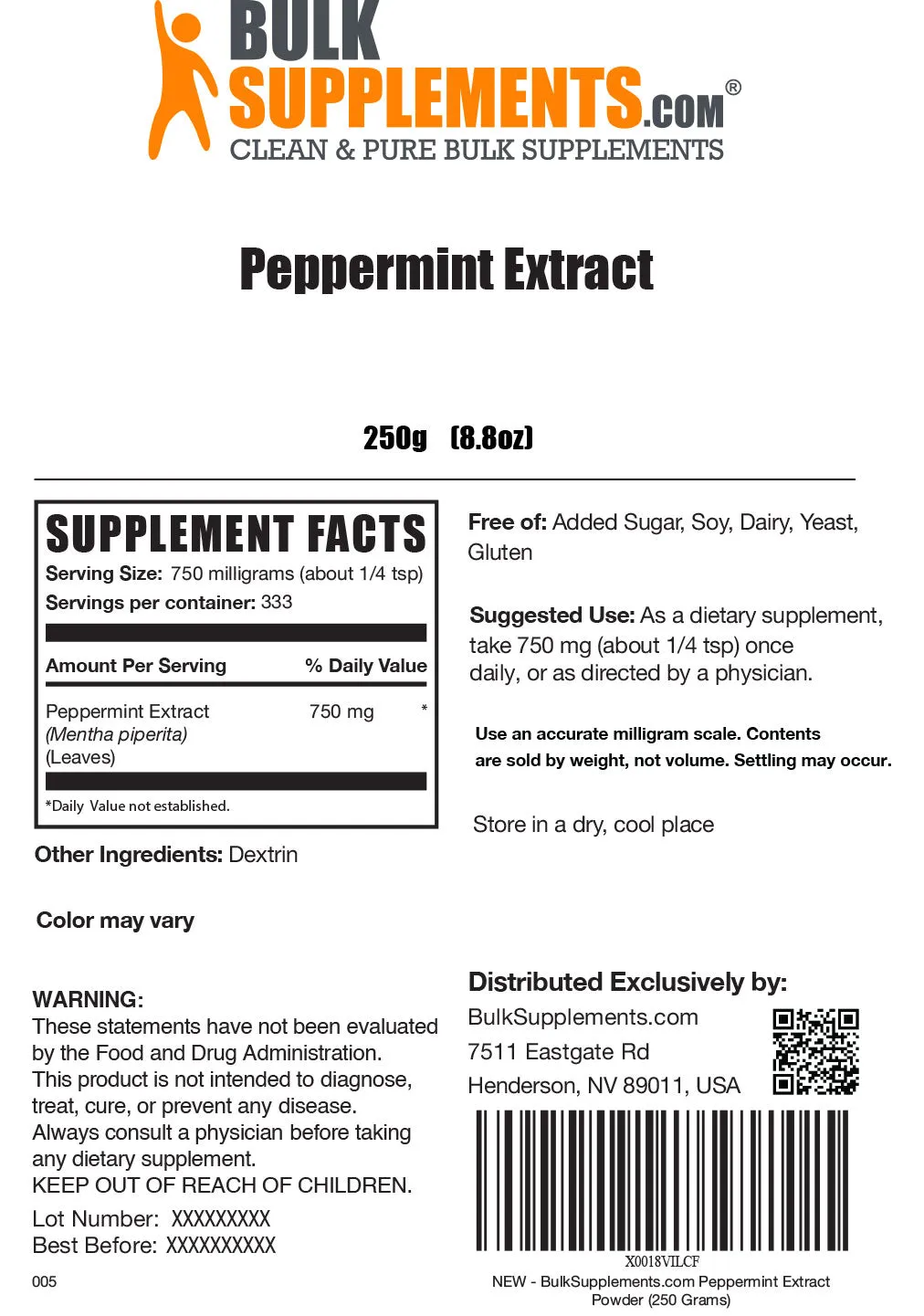 Peppermint Extract Powder