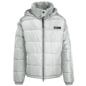 Plein Sport Bold Back Logo Padded Grey Jacket
