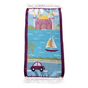 Purple Kids Sajadah Prayer Mat - Bright, Bold and Colorful!
