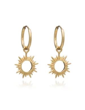 Rachel Jackson Eternal Sun Mini Hoop Earrings- Gold