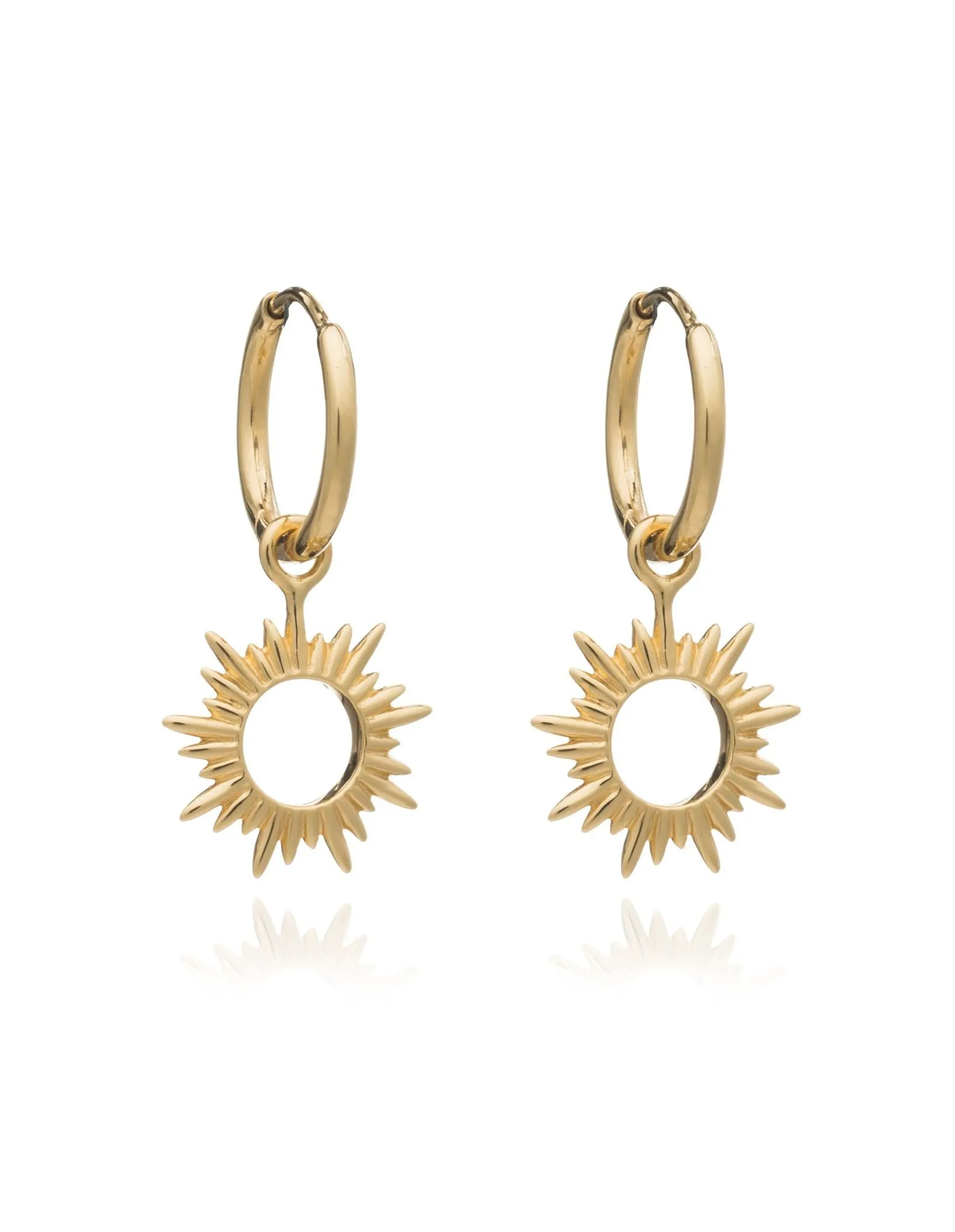 Rachel Jackson Eternal Sun Mini Hoop Earrings- Gold