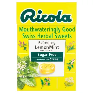 Ricola Refreshing Lemon Mint Swiss Herbal Sweets 45g