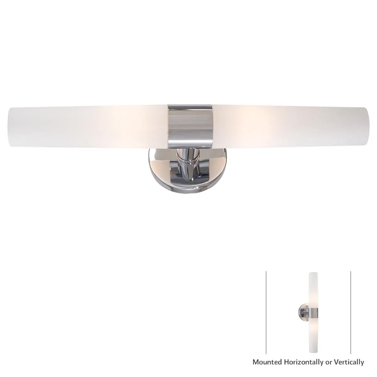 Saber 20 in. 2 Lights Bath Bar Chrome finish